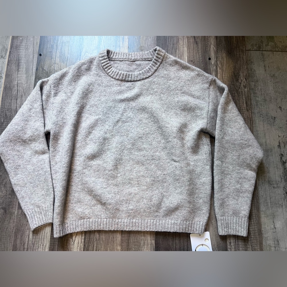 Cozy Warm oatmeal beige soft cozy  Sweater Womens Large - Picture 2 of 6